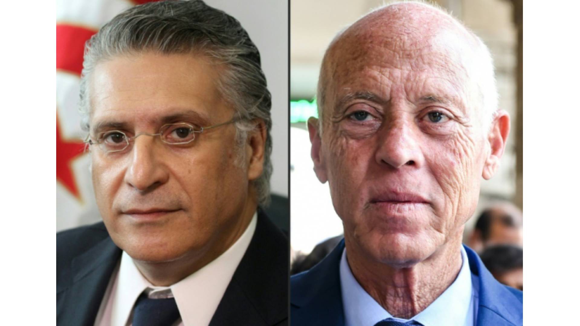 المرشحين للرئاسة التونسية نبيل القروي وقيس سعيد