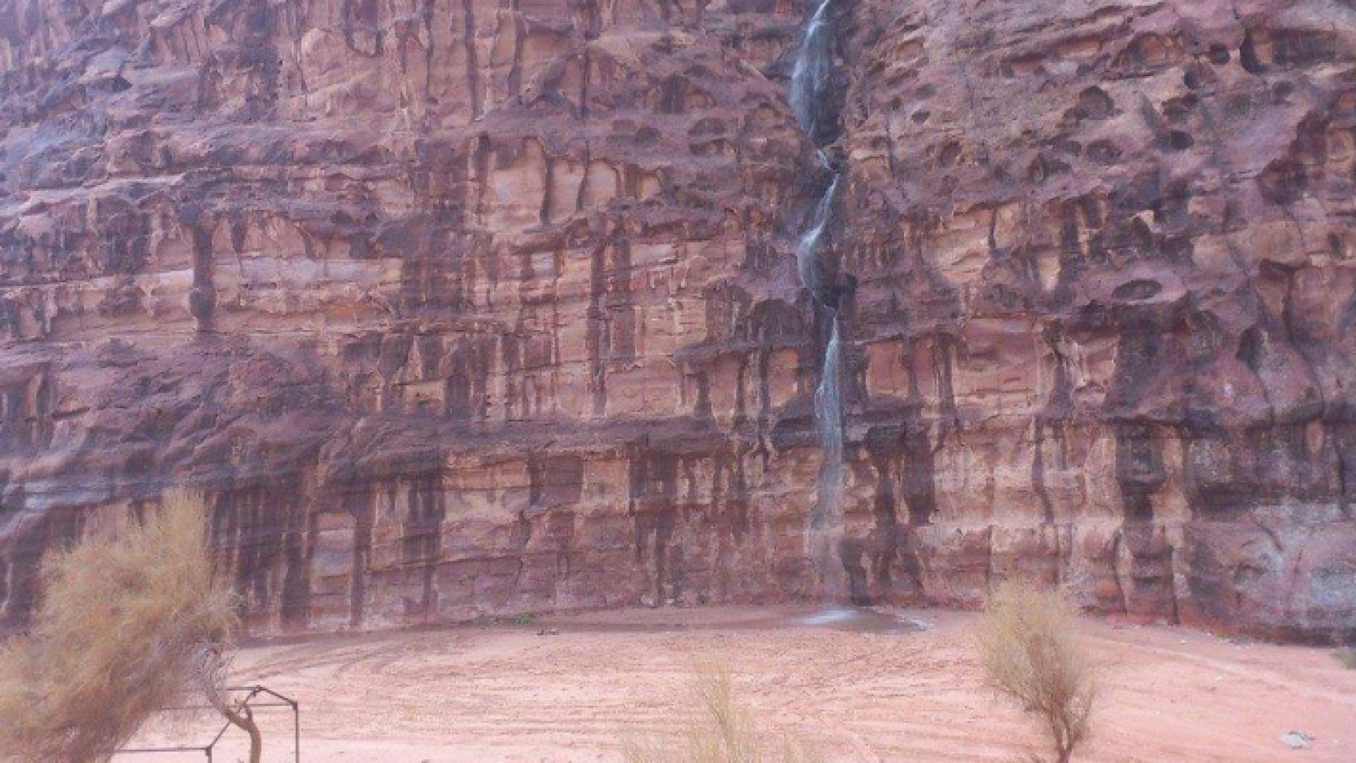 الامطار في وادي رم