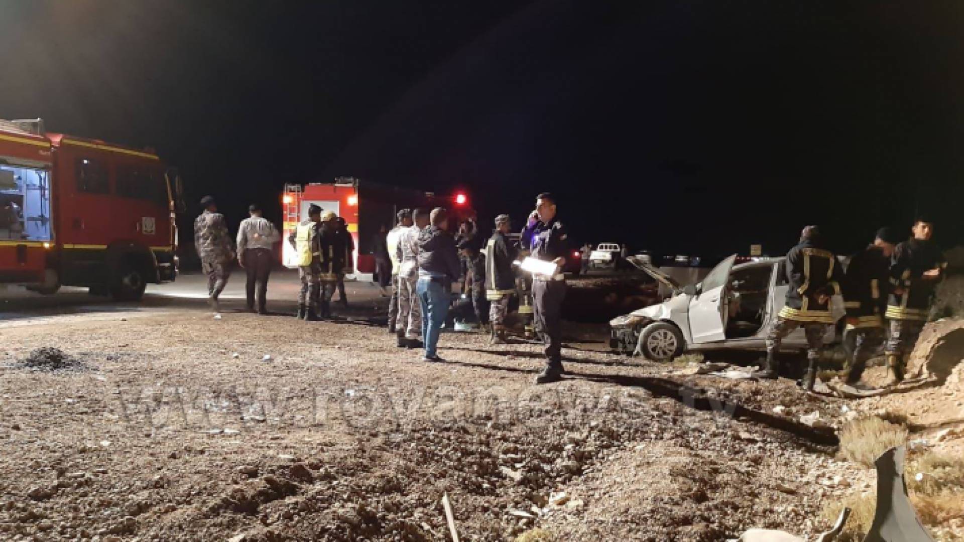 الحادث على الطريق الصحرواي