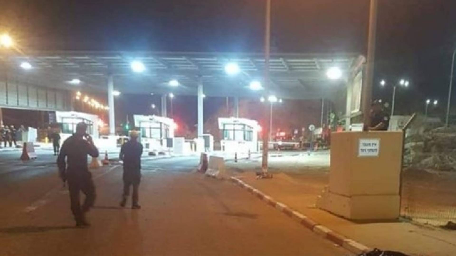 من مكان استشهاد الشاب الفلسطيني