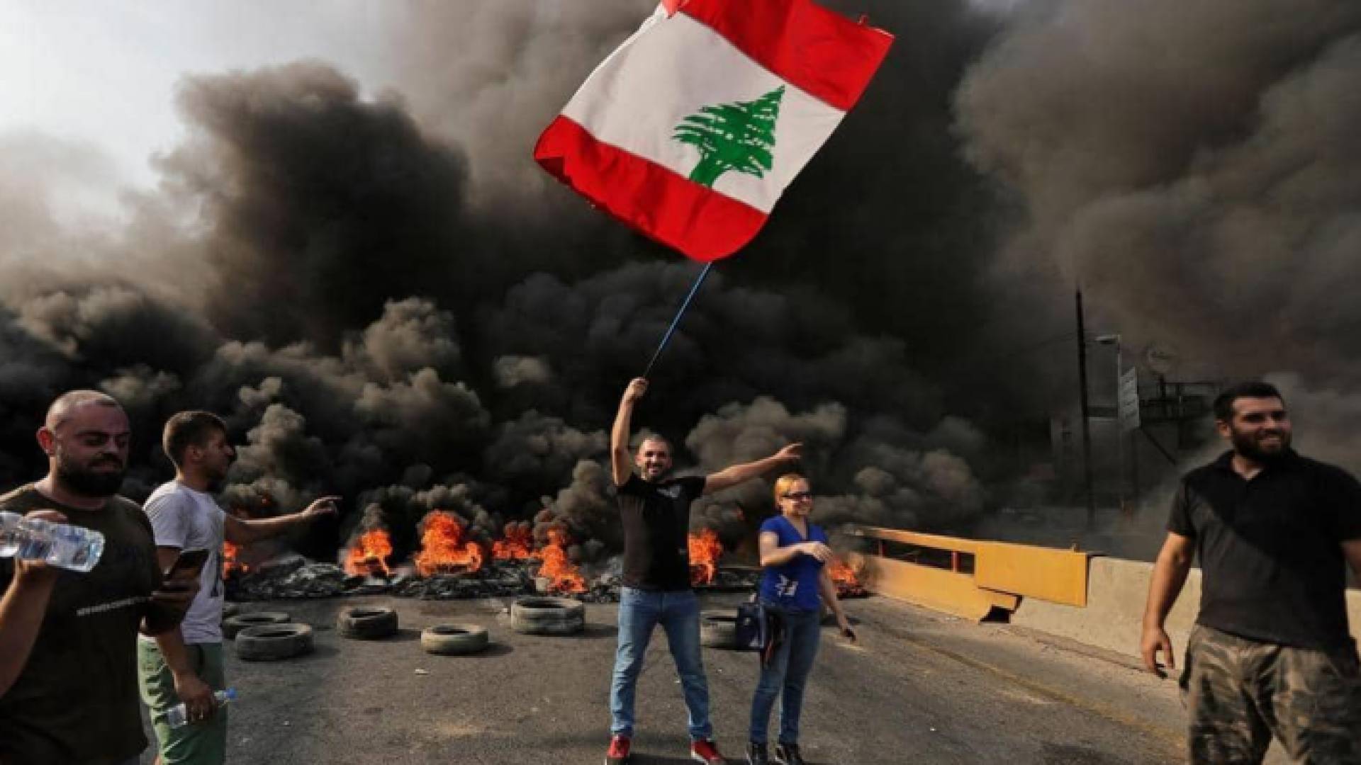 من الاحتجاجات في لبنان