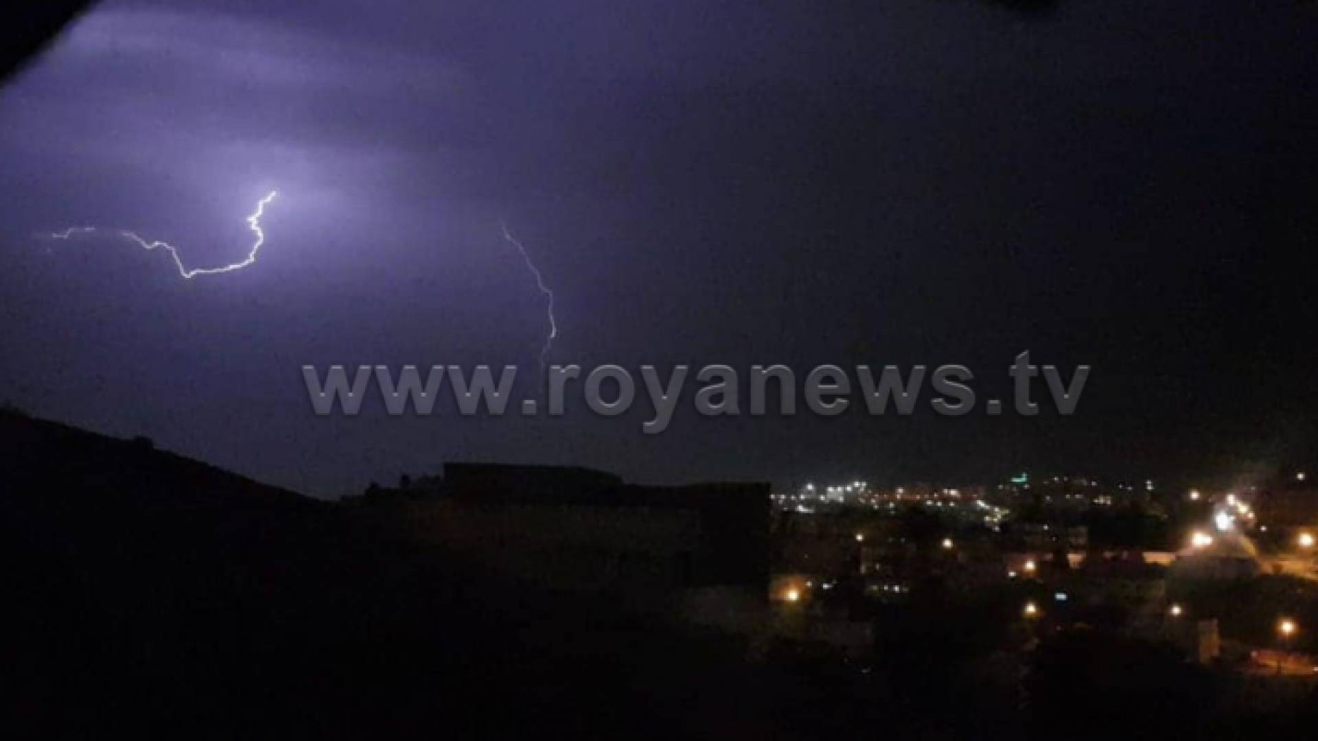 البرق في العاصمة عمان