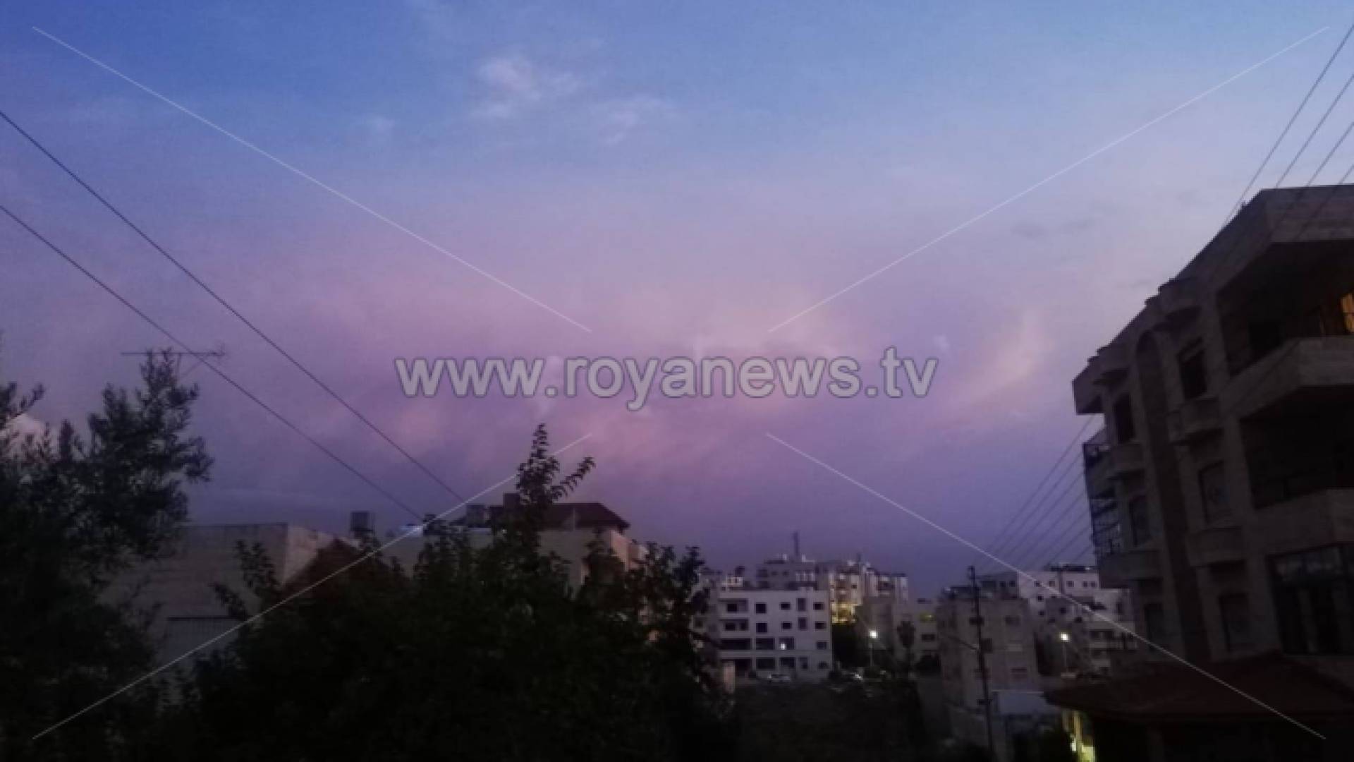 الصورة من العاصمة عمان فجر الأربعاء