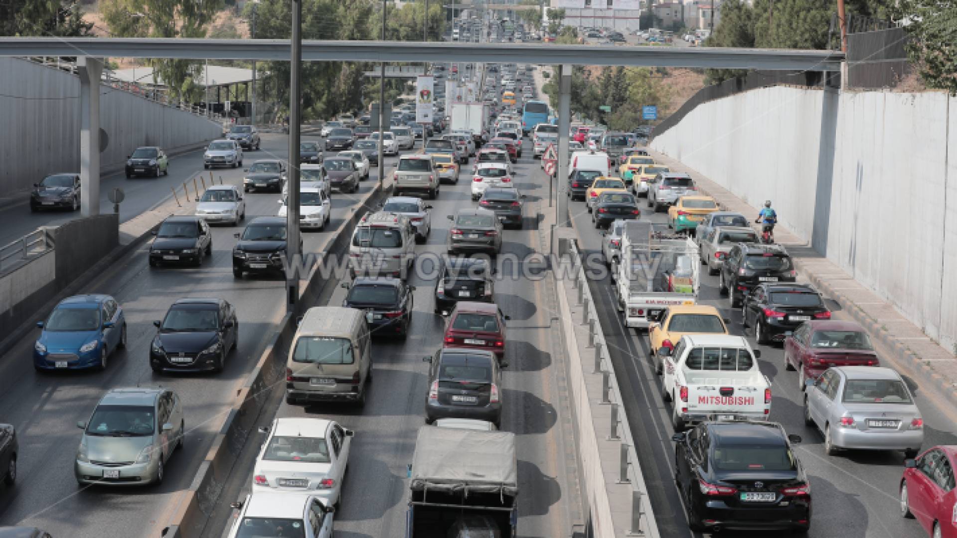 ازمة مرورية في العاصمة عمان - الصورة ارشيفية