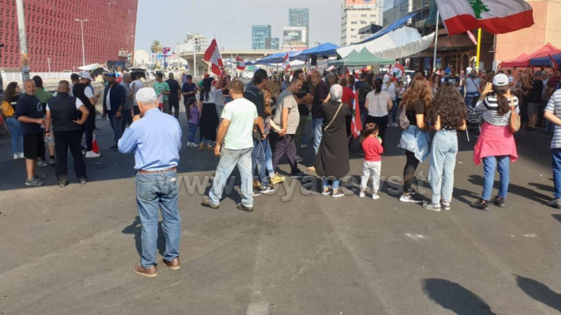جانب من التظاهرات