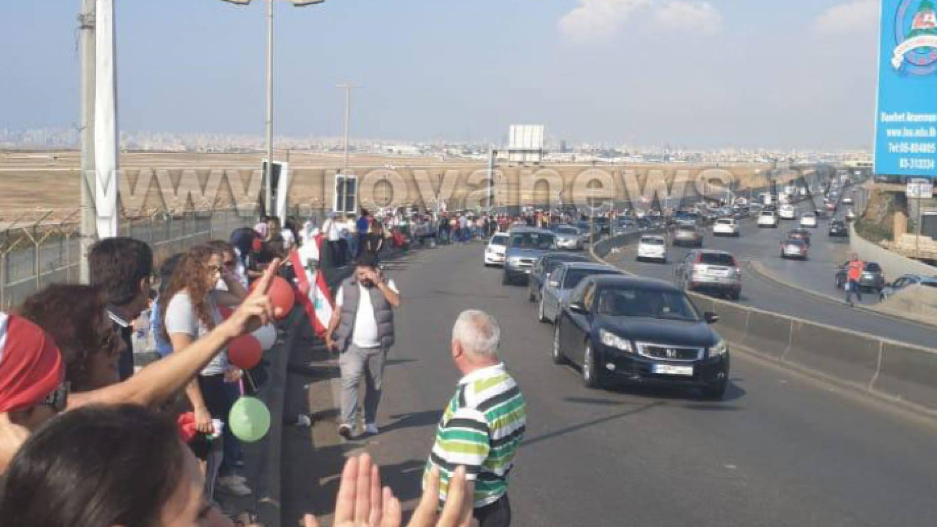 من مكان الاحتجاج