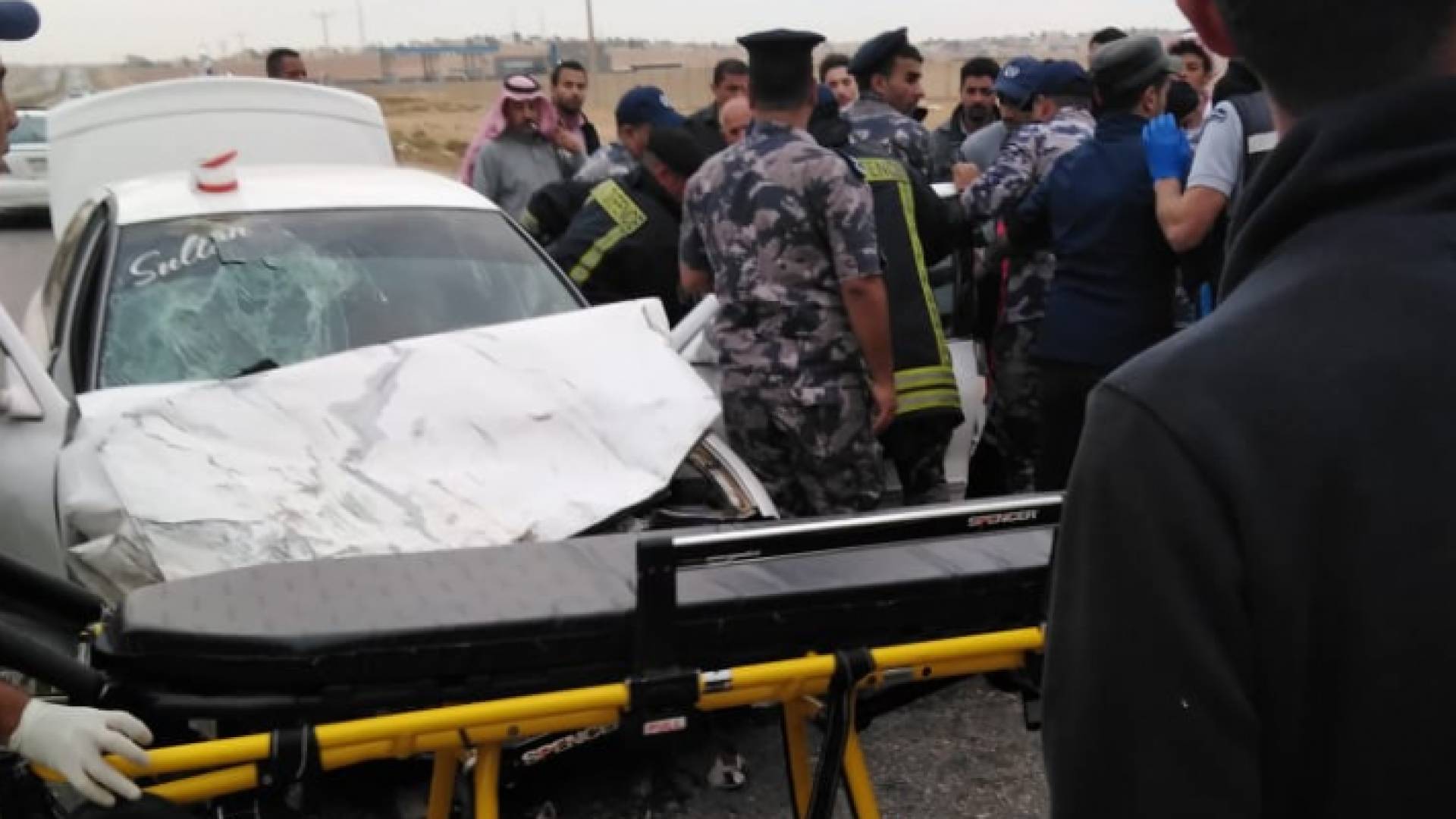 من مكان الحادث