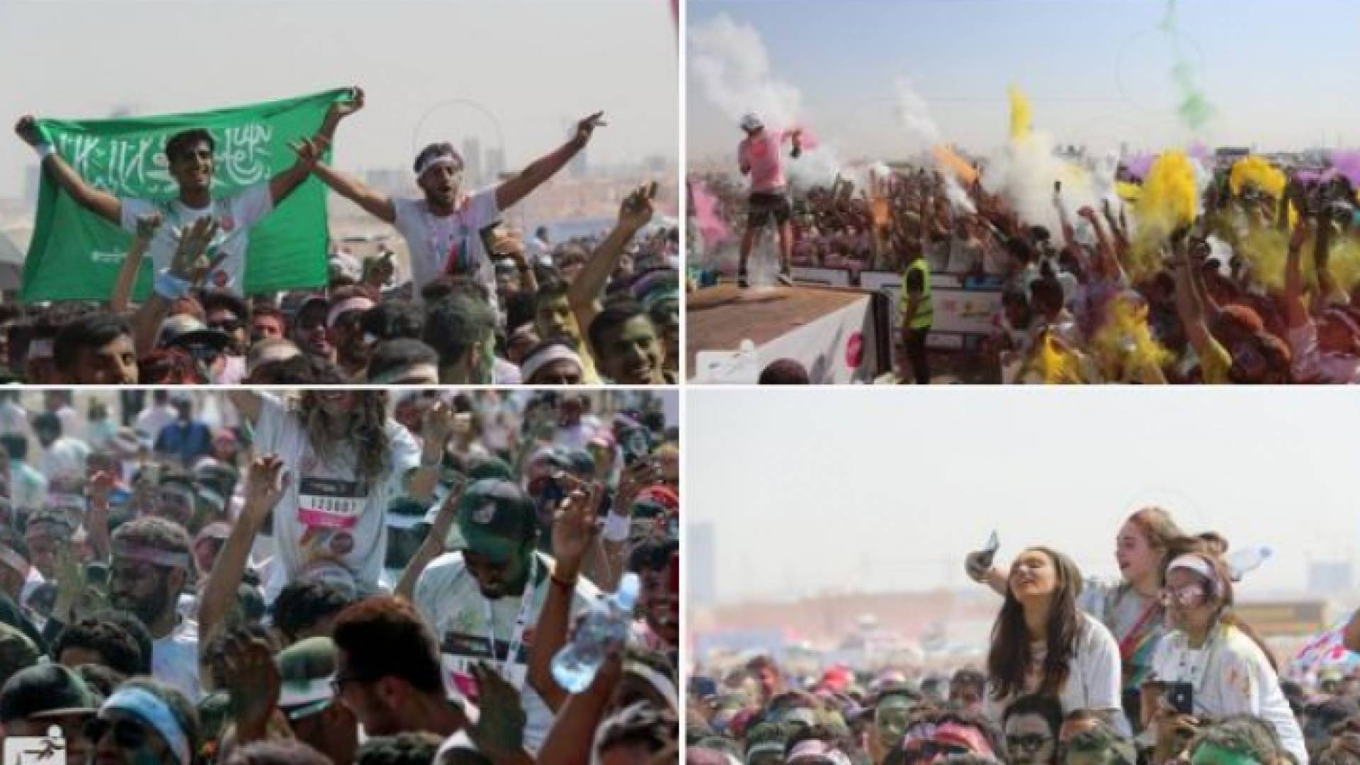 صور من احتفالات مهرجان الألوان في الرياض