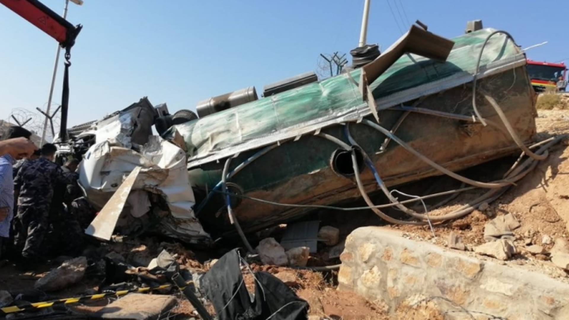 حادث تدهور تنك مياه في البلقاء