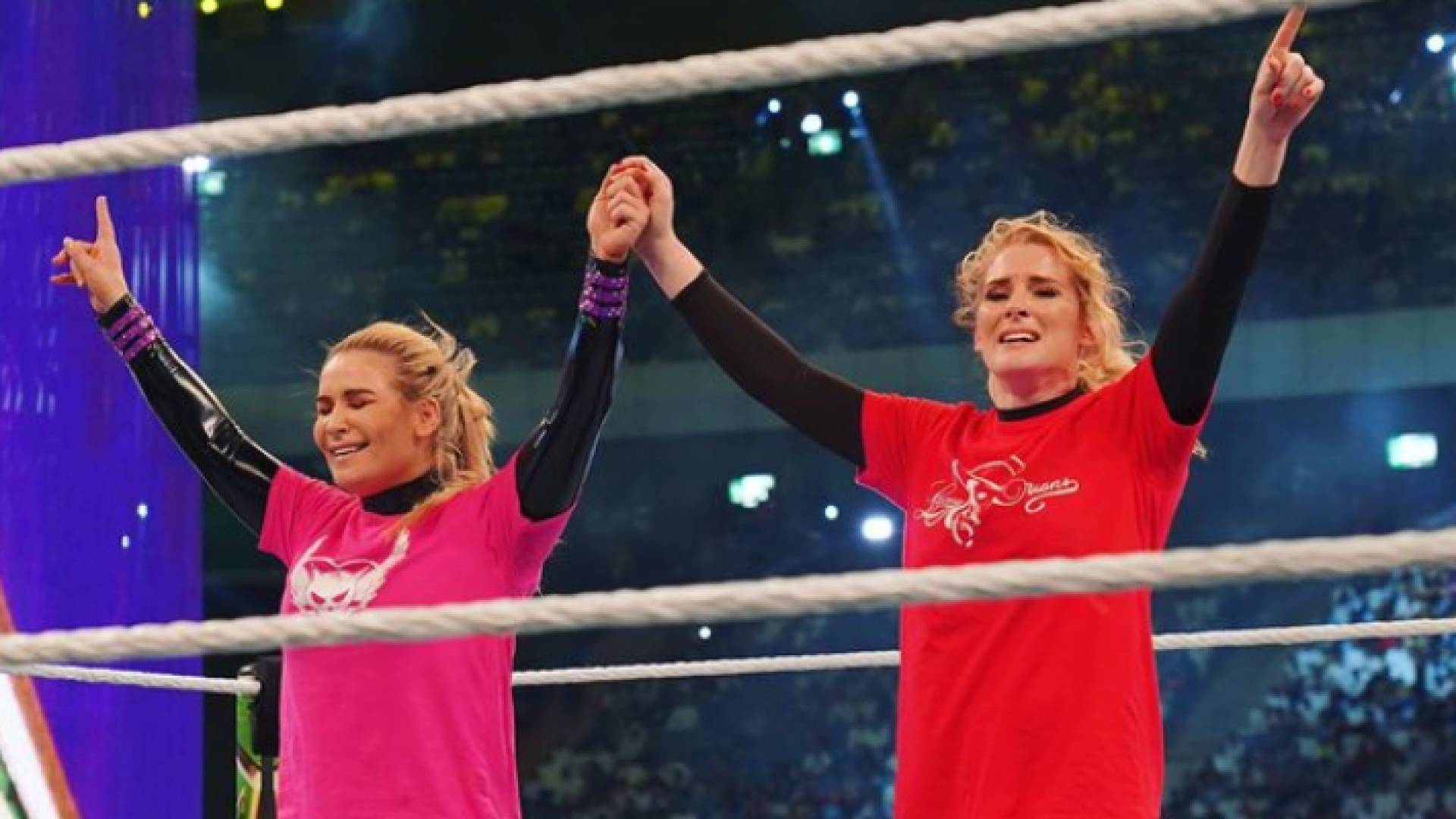 أول مصارعة نسائية على أرض السعودية