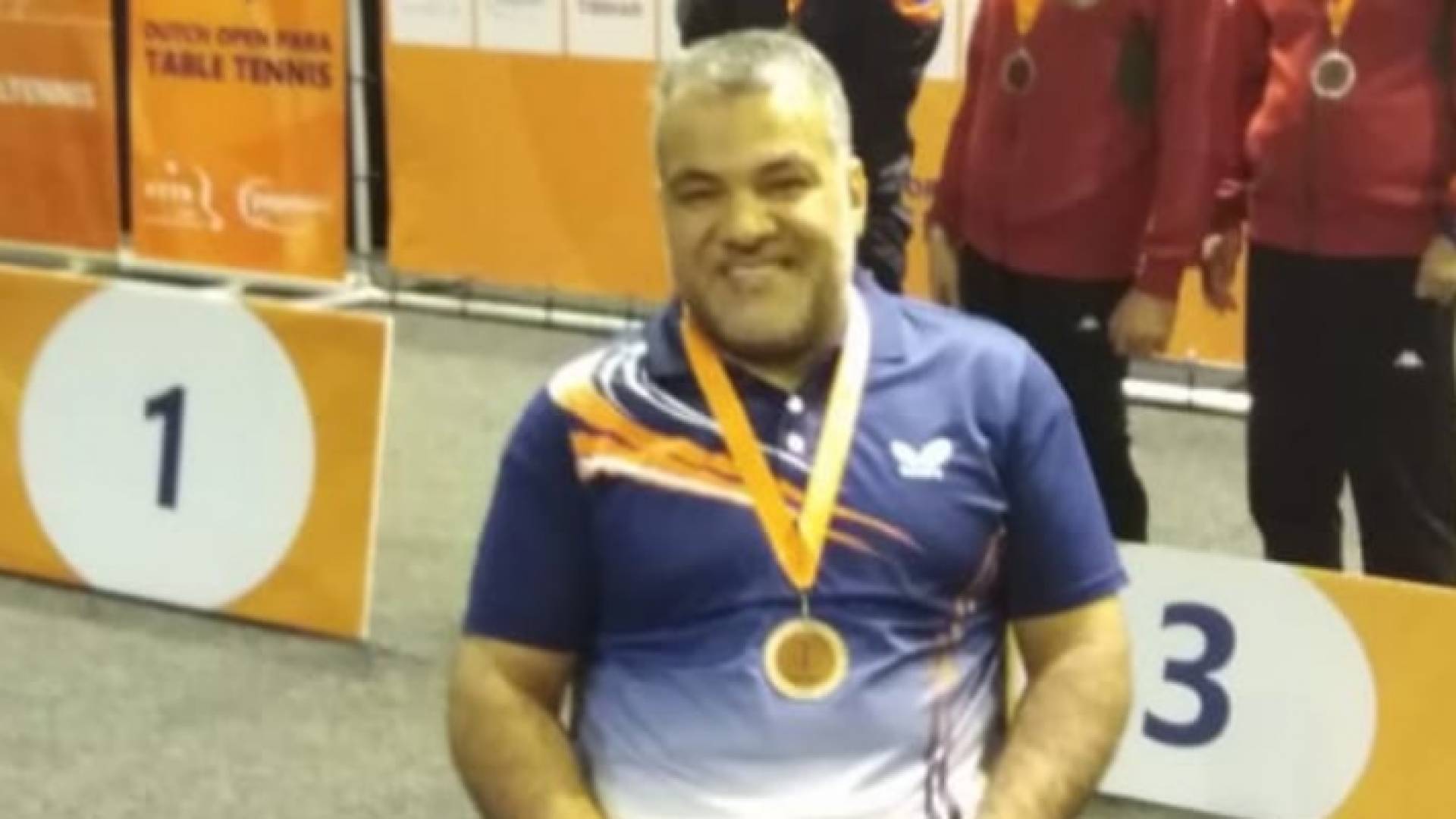 برونزيتان للأردن في بطولة هولندا البارالمبية لكرة الطاولة