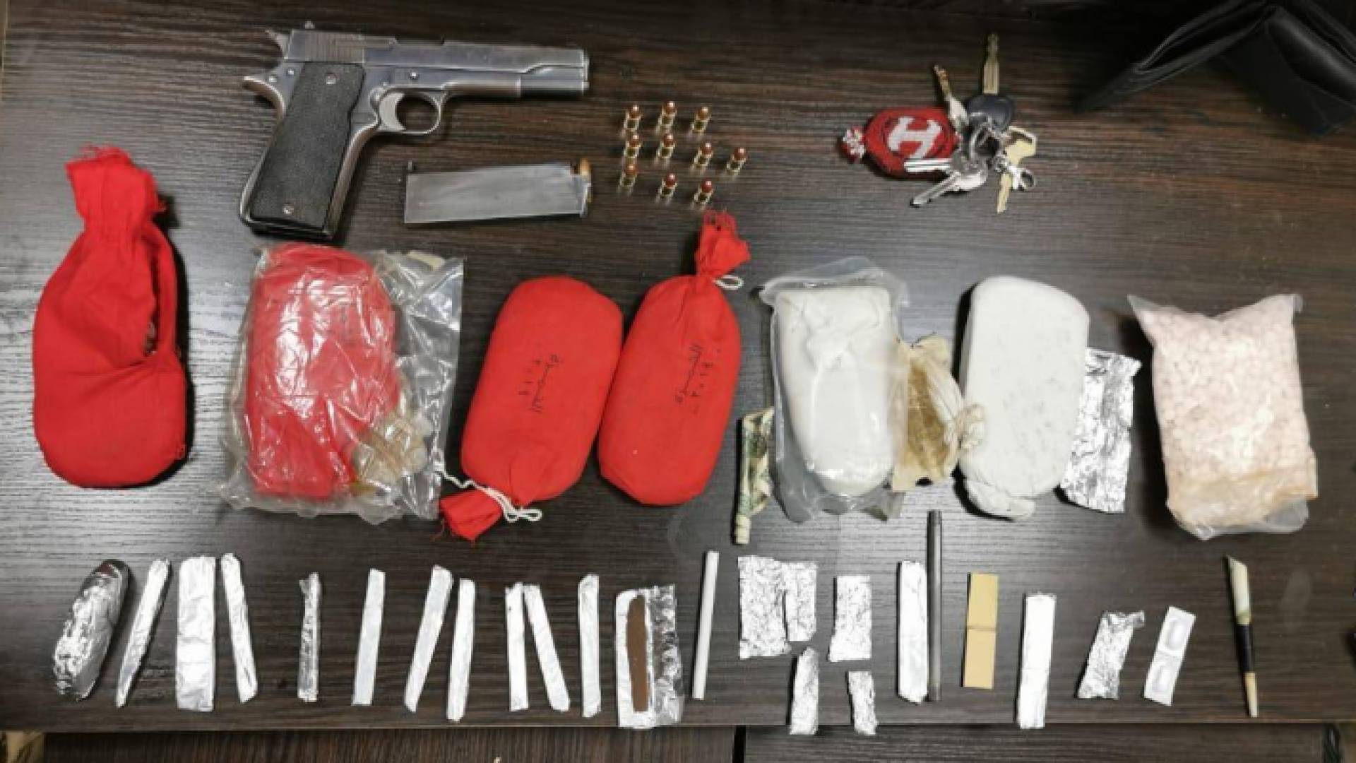 جانب من المضبوطات