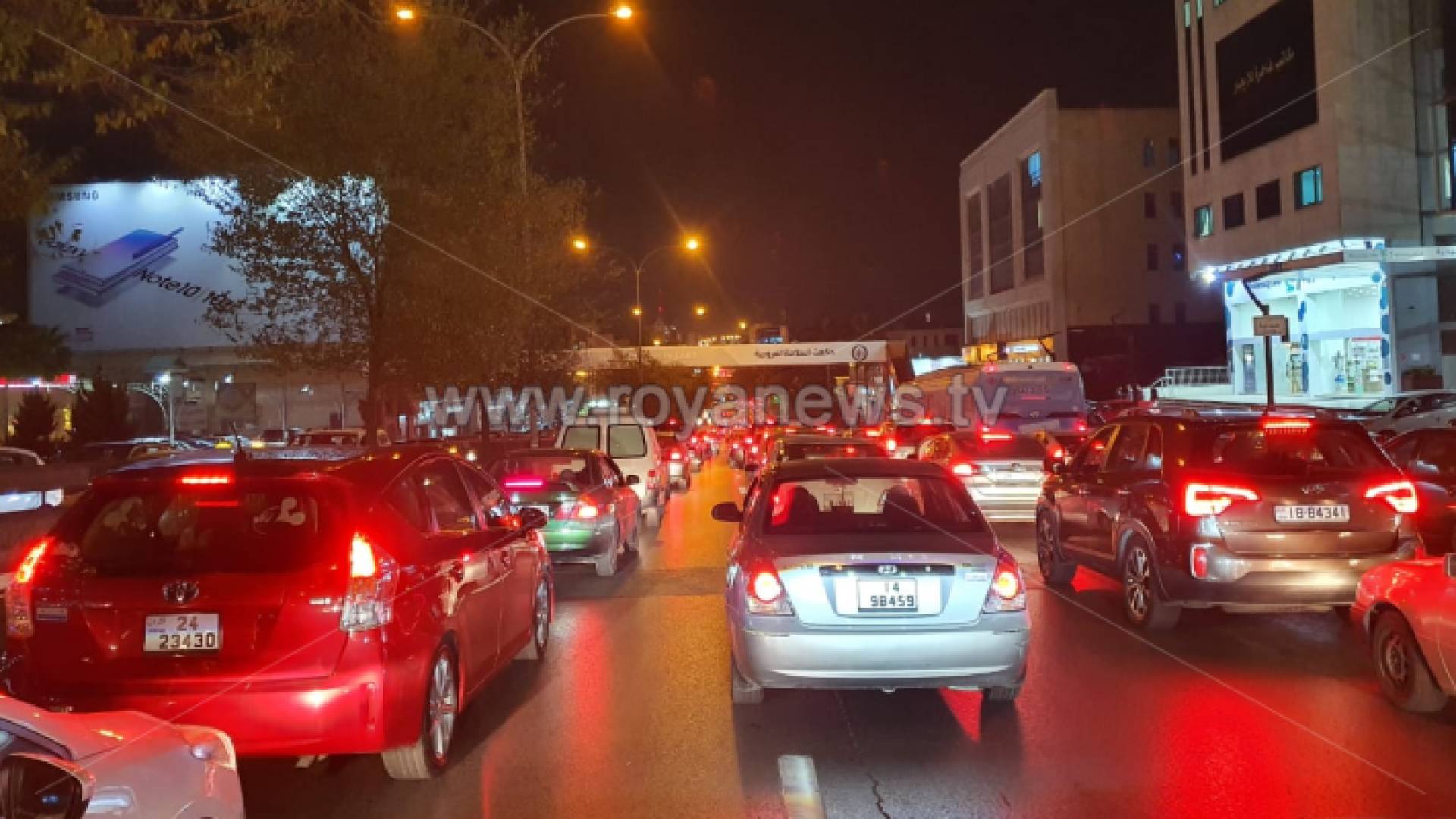 أزمة سير في العاصمة عمان