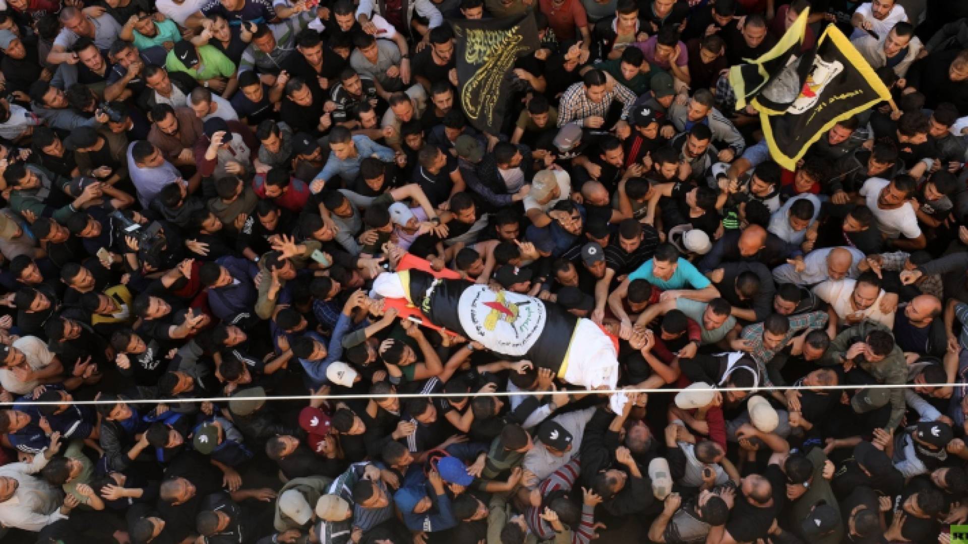 الفلسطينيون يشيعون جثمان الشهيد بهاء ابو العطا في غزة