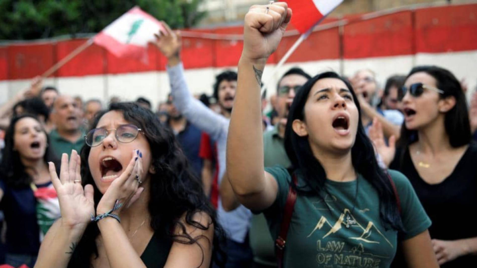 من الاحتجاجات في لبنان