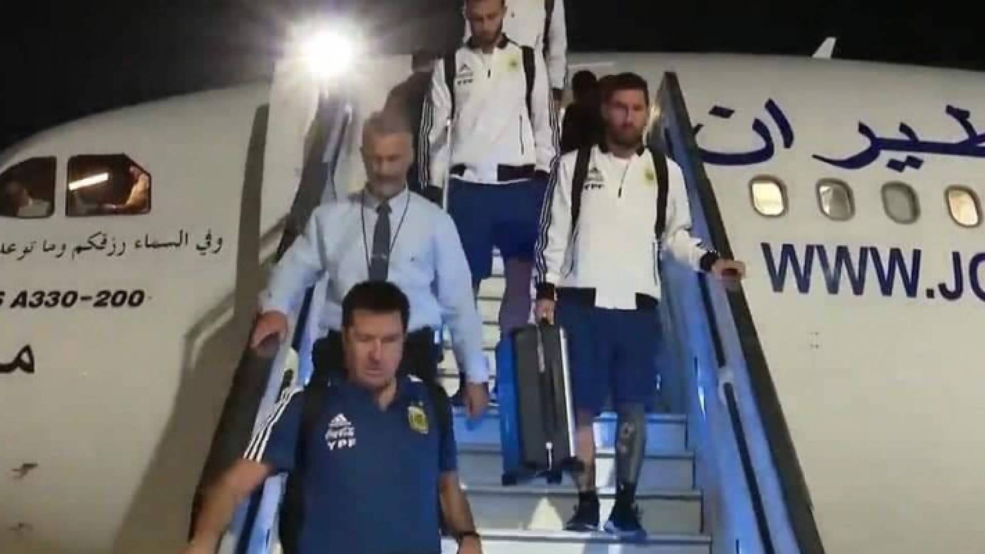 وصول ميسي لتل أبيب على متن طائرة أردنية