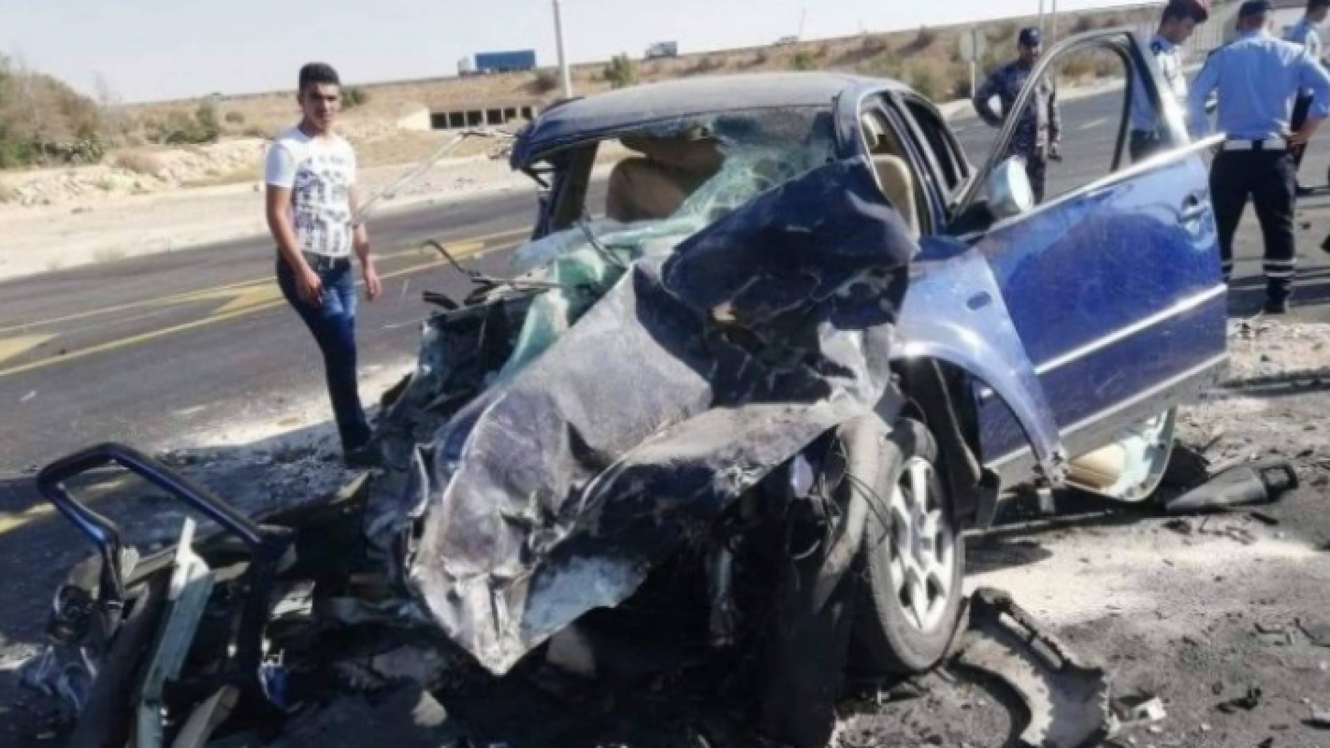 حادث سابق على الطريق الصحراوي