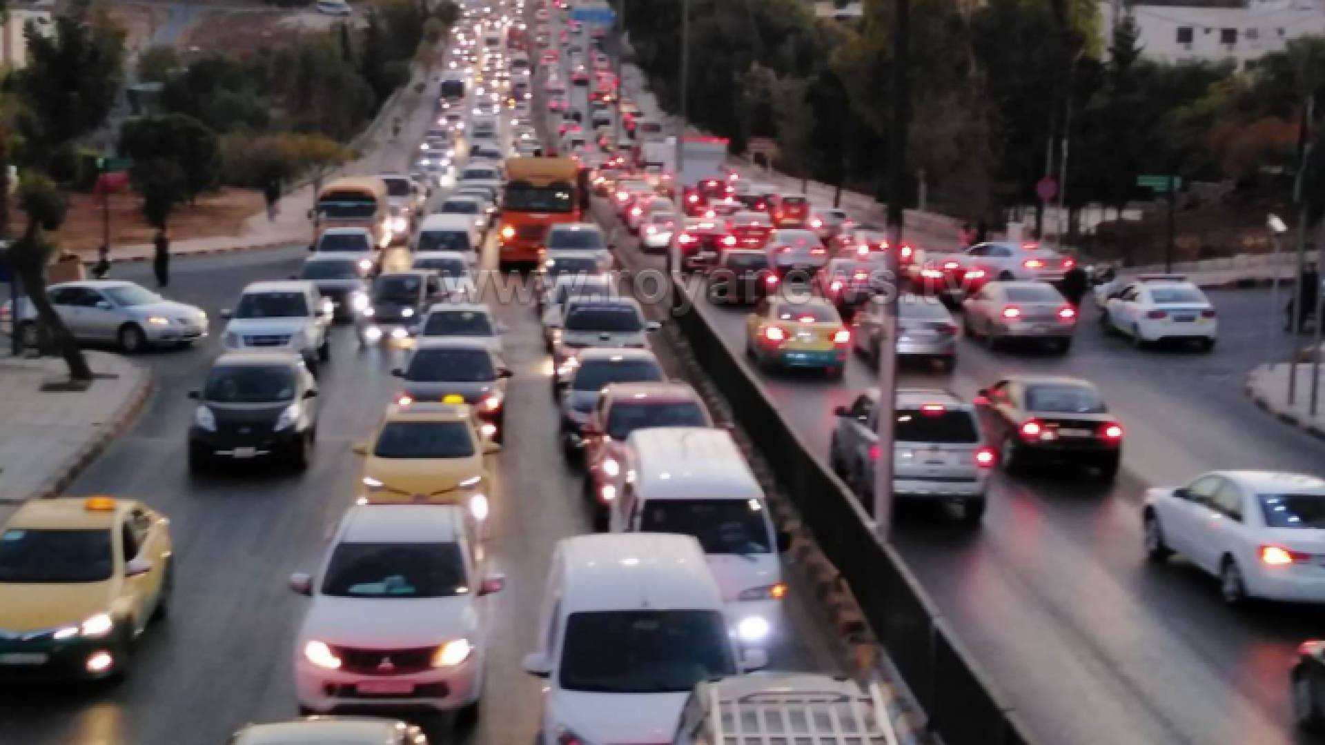 ازمة مرورية في العاصمة عمان