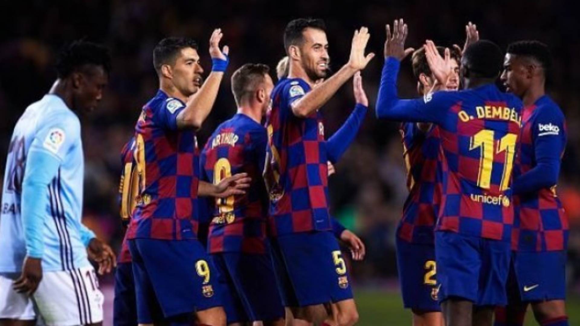 لاعبو برشلونة