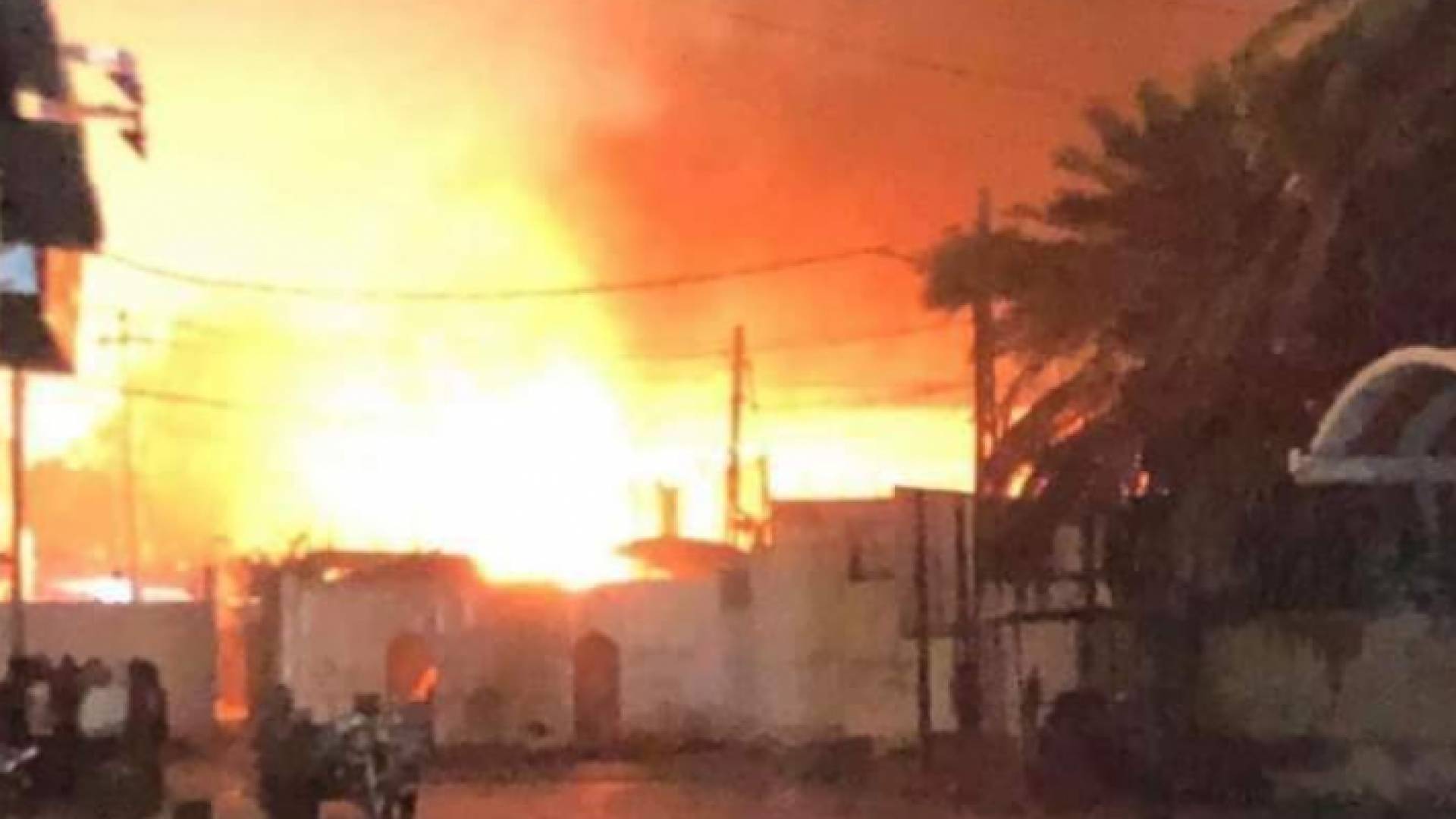 من موقع الحريق