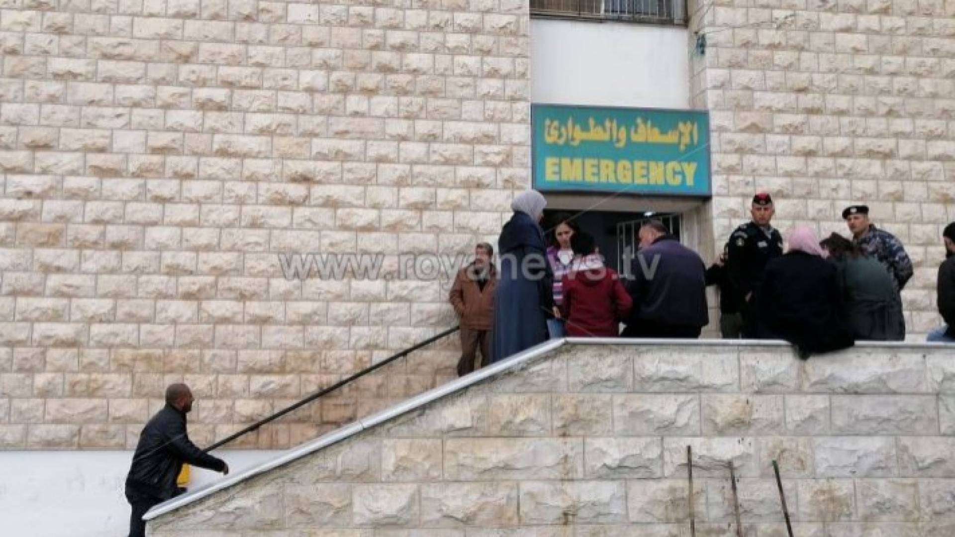 الصورة من امام مستشفى الأميرة هيا في عجلون