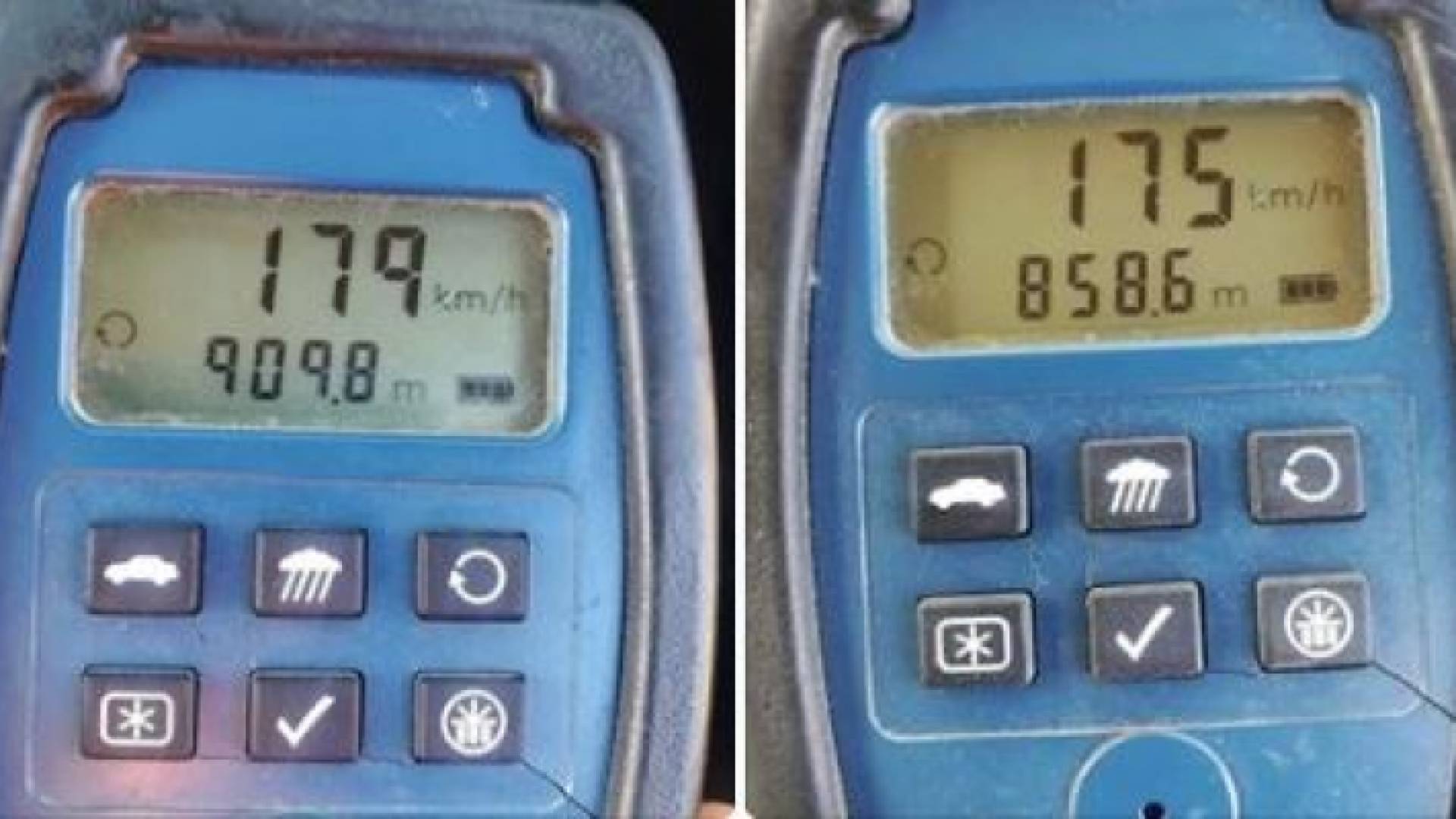 السرعات التي تم ضبطها