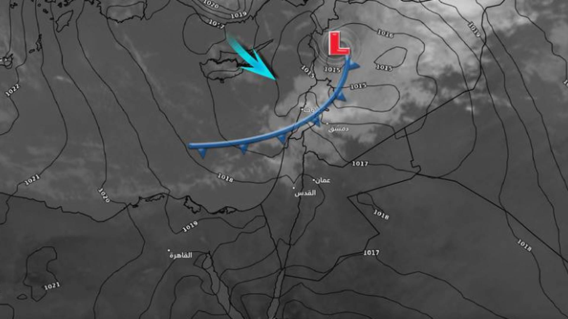 أين المنخفض الجوي الآن؟