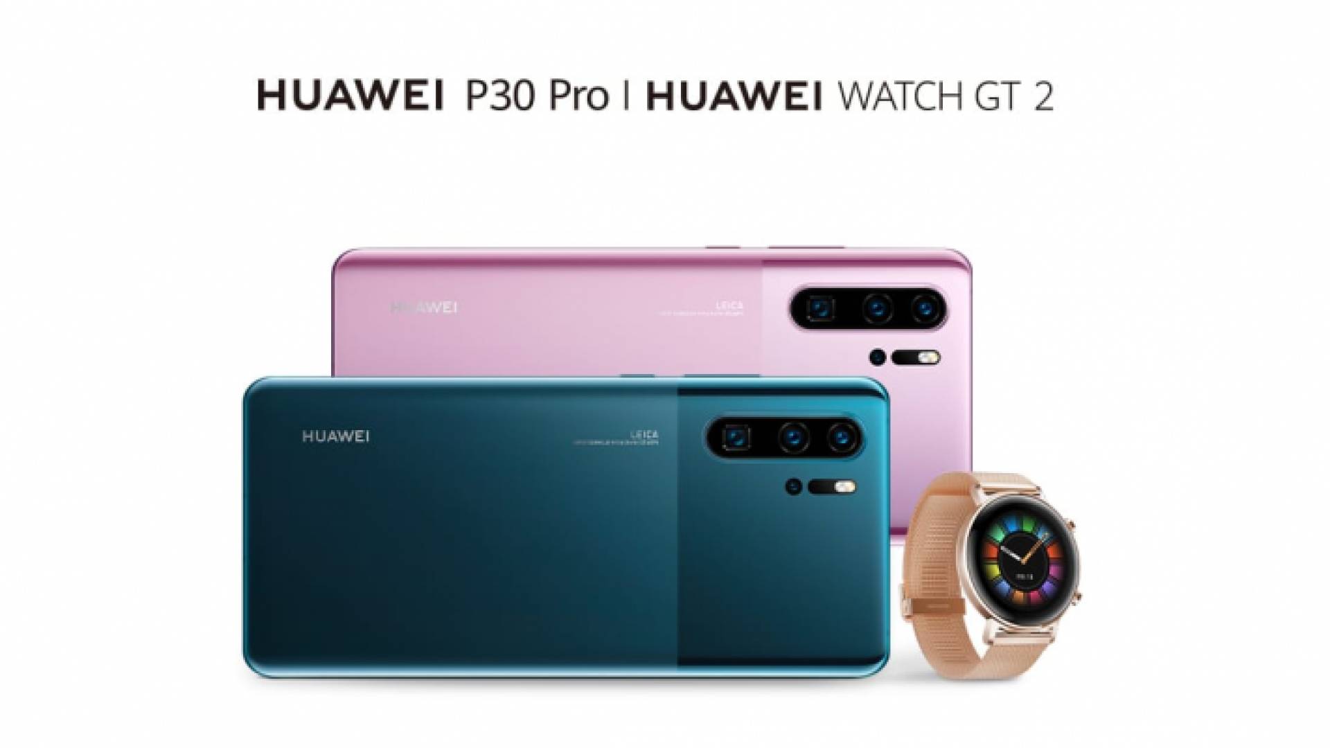 هاتف Huawei P30 Pro وساعة Huawei GT 2 بتصميمين جديدين قريبا في السوق الأردني