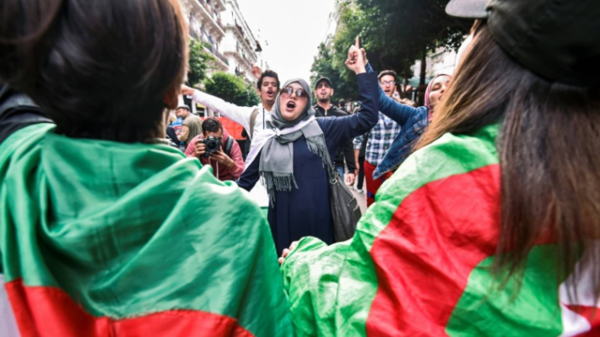 جانب من المظاهرات