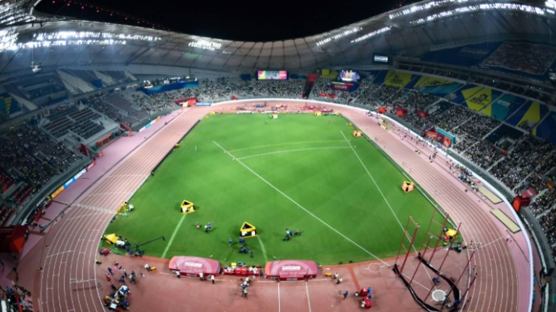 ستاد خليفة الدولي في الدوحة في لقطة مؤرخة 27 أيلول2019.