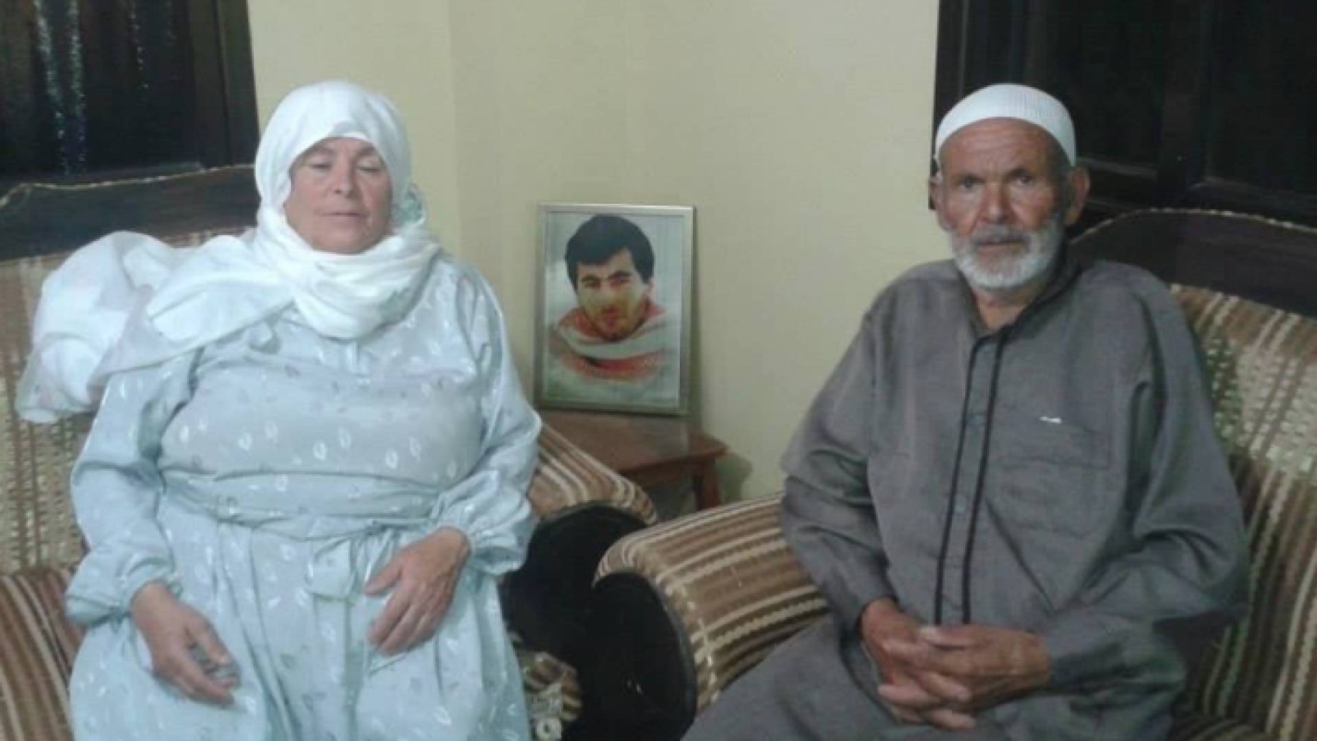 والدا الشهيد الفلسطيني يحيى عياش