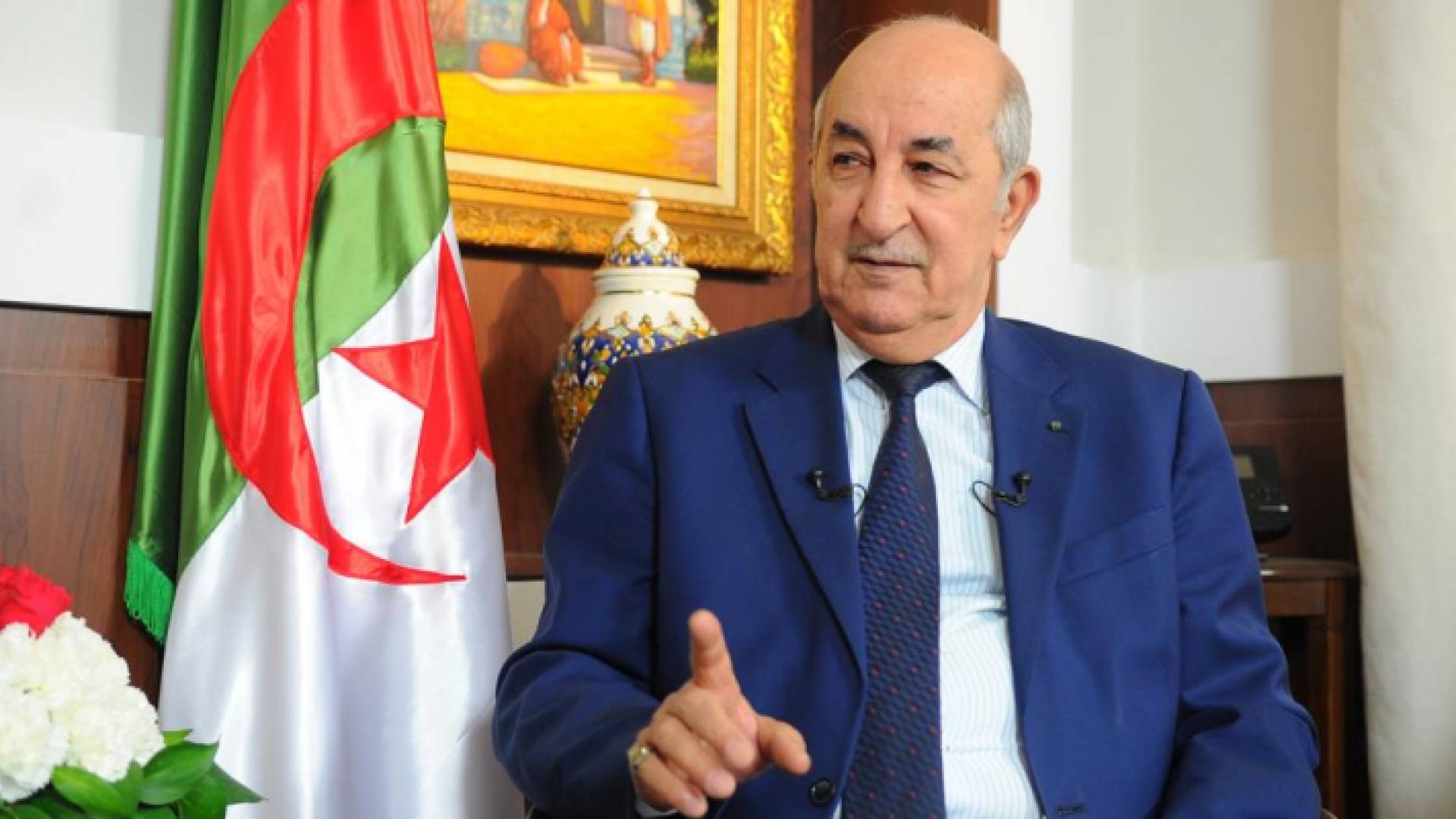 الرئيس الجزائري عبد المجيد تبون