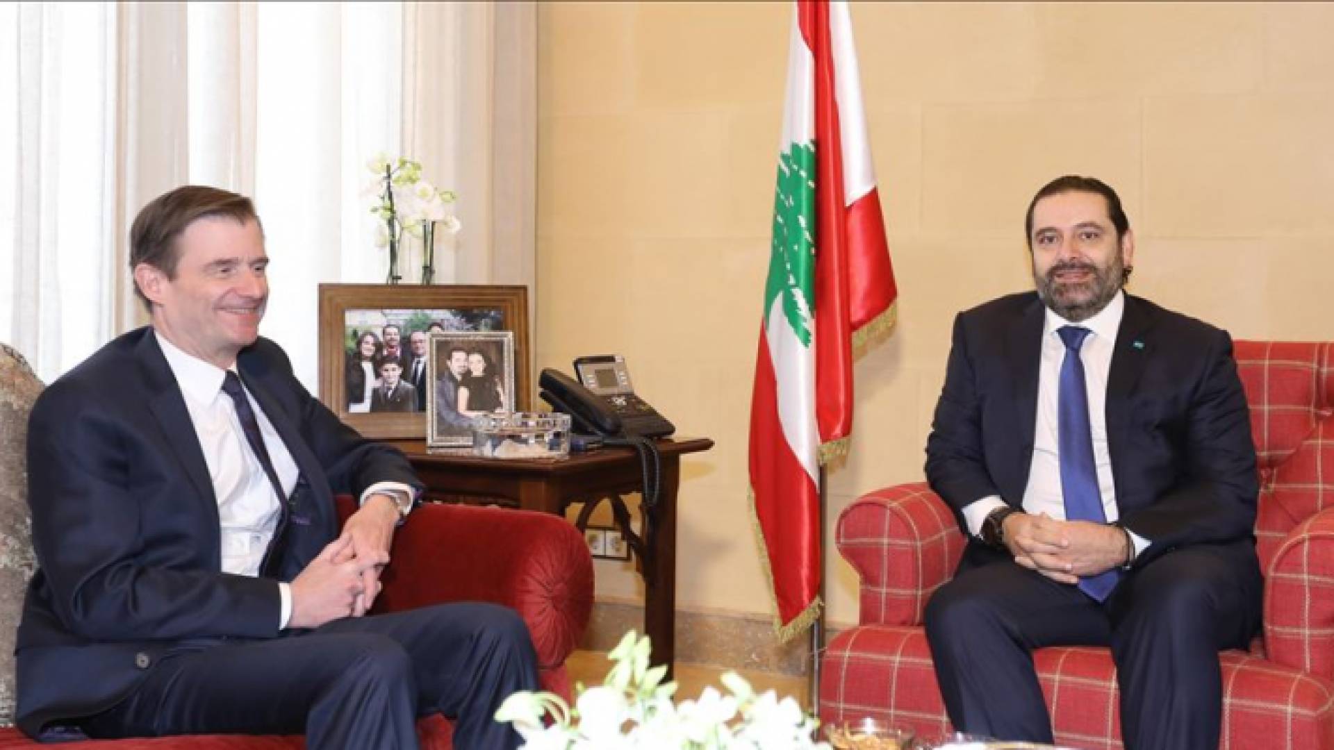الحريري يستضيف وكيل وزارة الخارجية الأميركية للشؤون السياسية دايفيد هيل