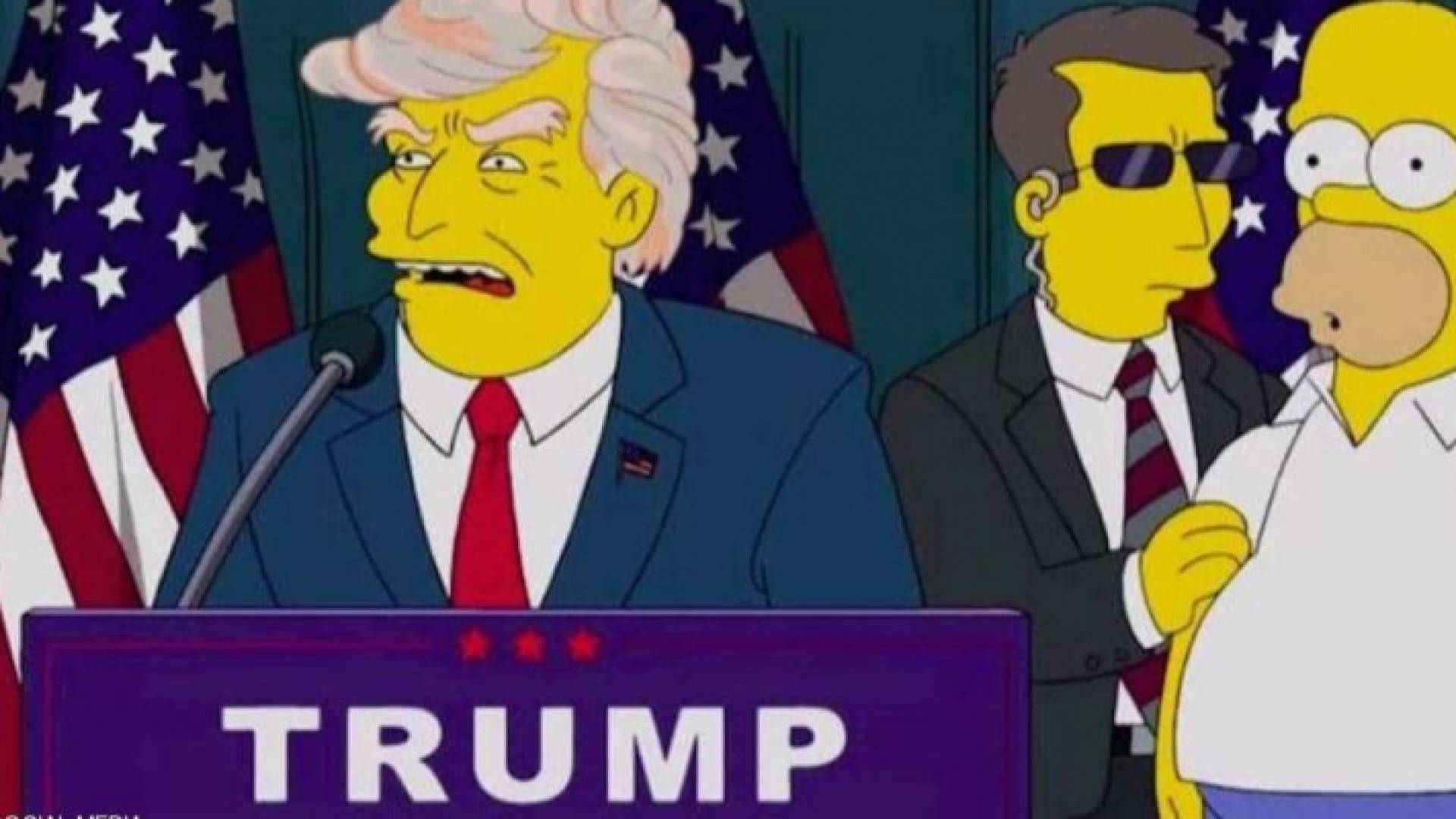 ترمب كان رئيسا في المسلسل في موسم عام 2000