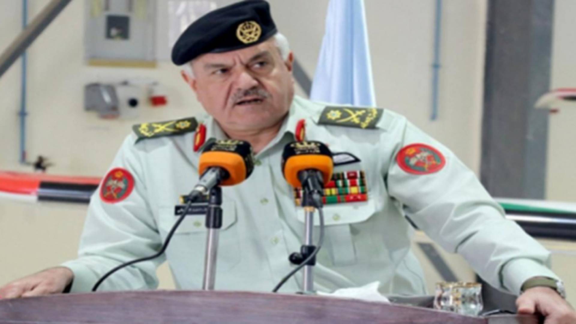 رئيس هيئة الأركان المشتركة اللواء الركن يوسف أحمد الحنيطي