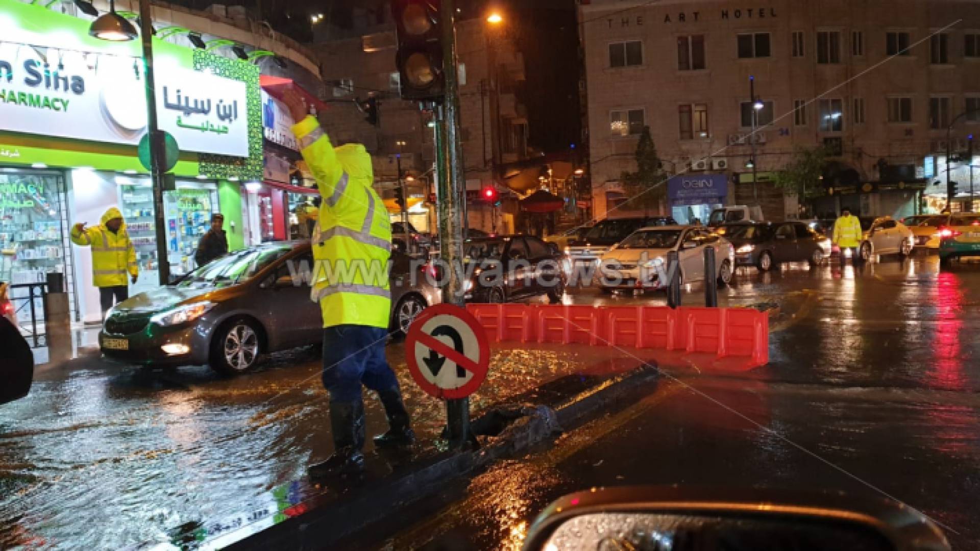 الصورة من وسط البلد بالعاصمة عمان