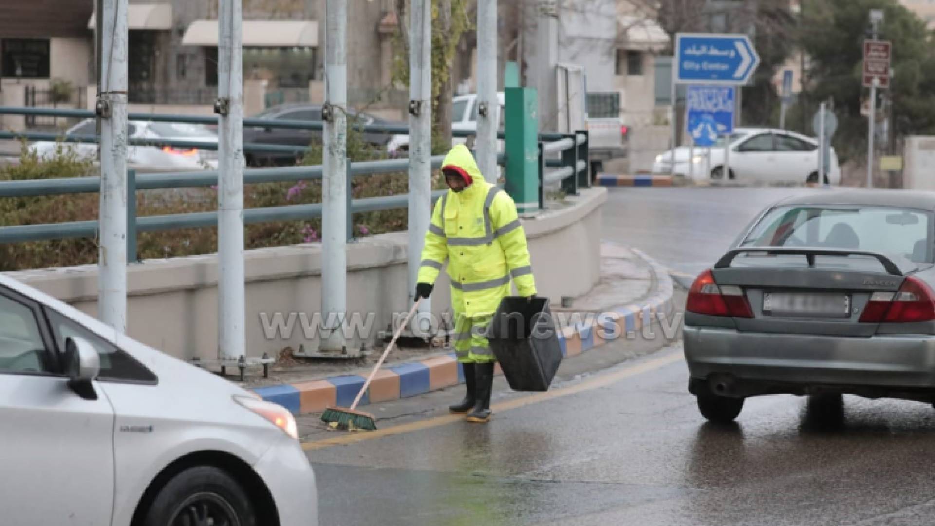 اجواء المنخفض في عمان صباح الخميس