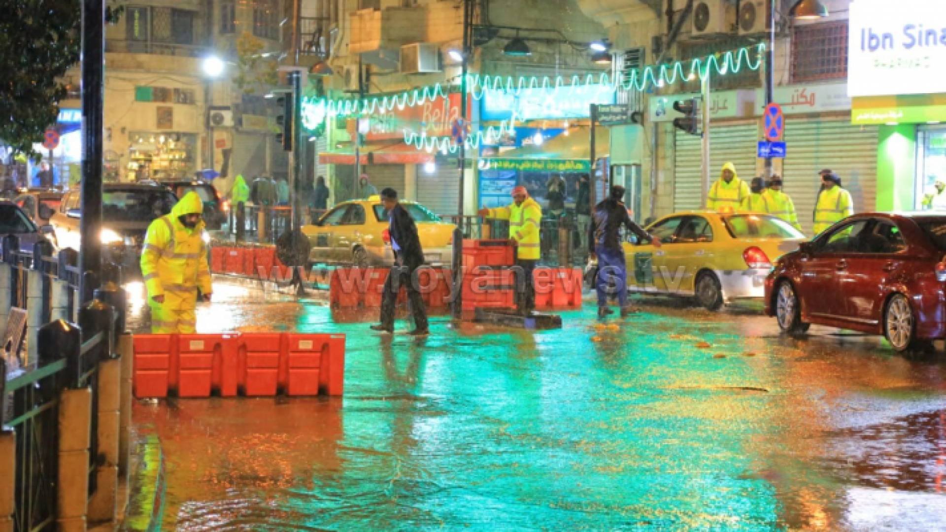 وسط البلد خلال المنخفض الجوي