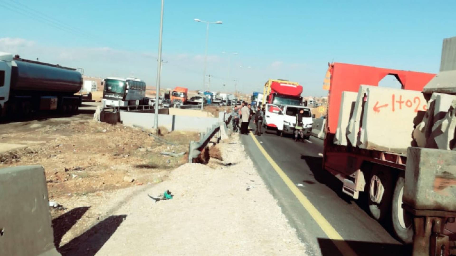 الحادث على الطريق الصحراوي