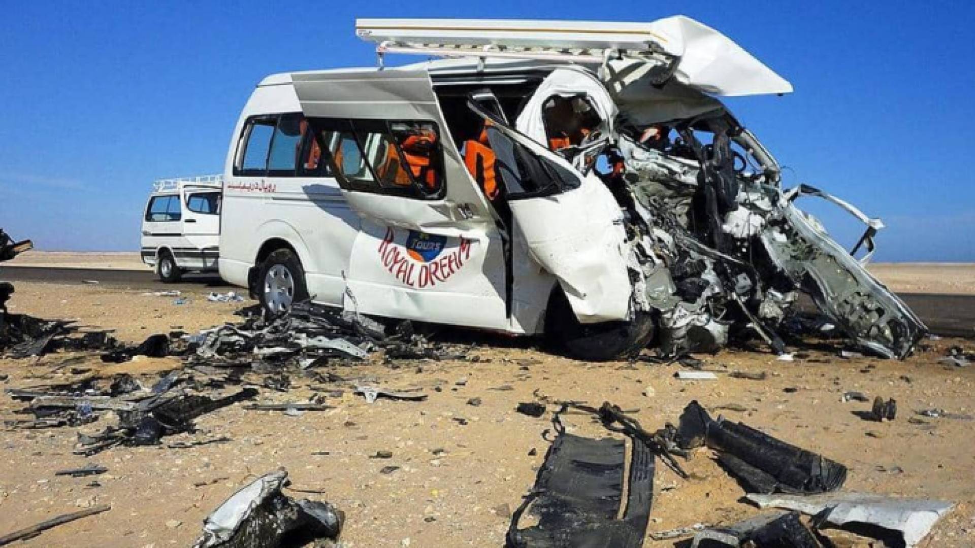صورة أرشيفية لحادث سير في مصر