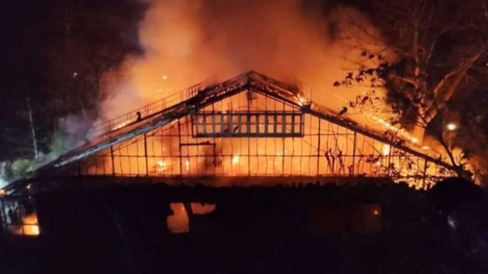 من موقع الحريق