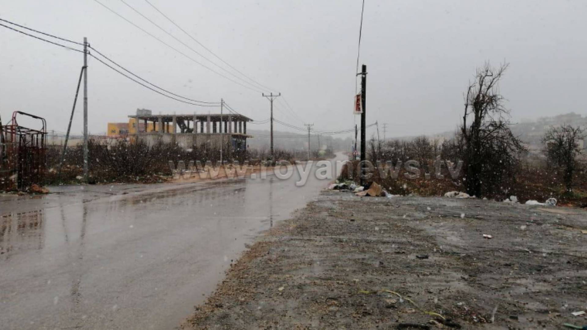 بدء تساقط الثلوج في محافظة عجلون