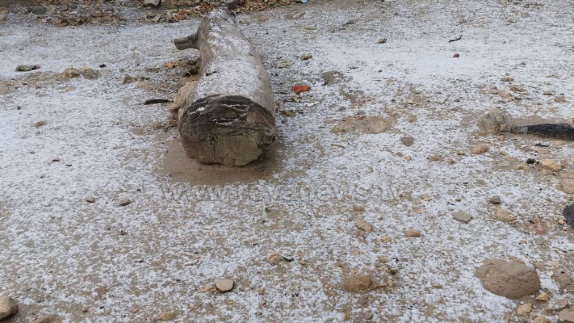 من تساقط الثلوج في الطفيلة