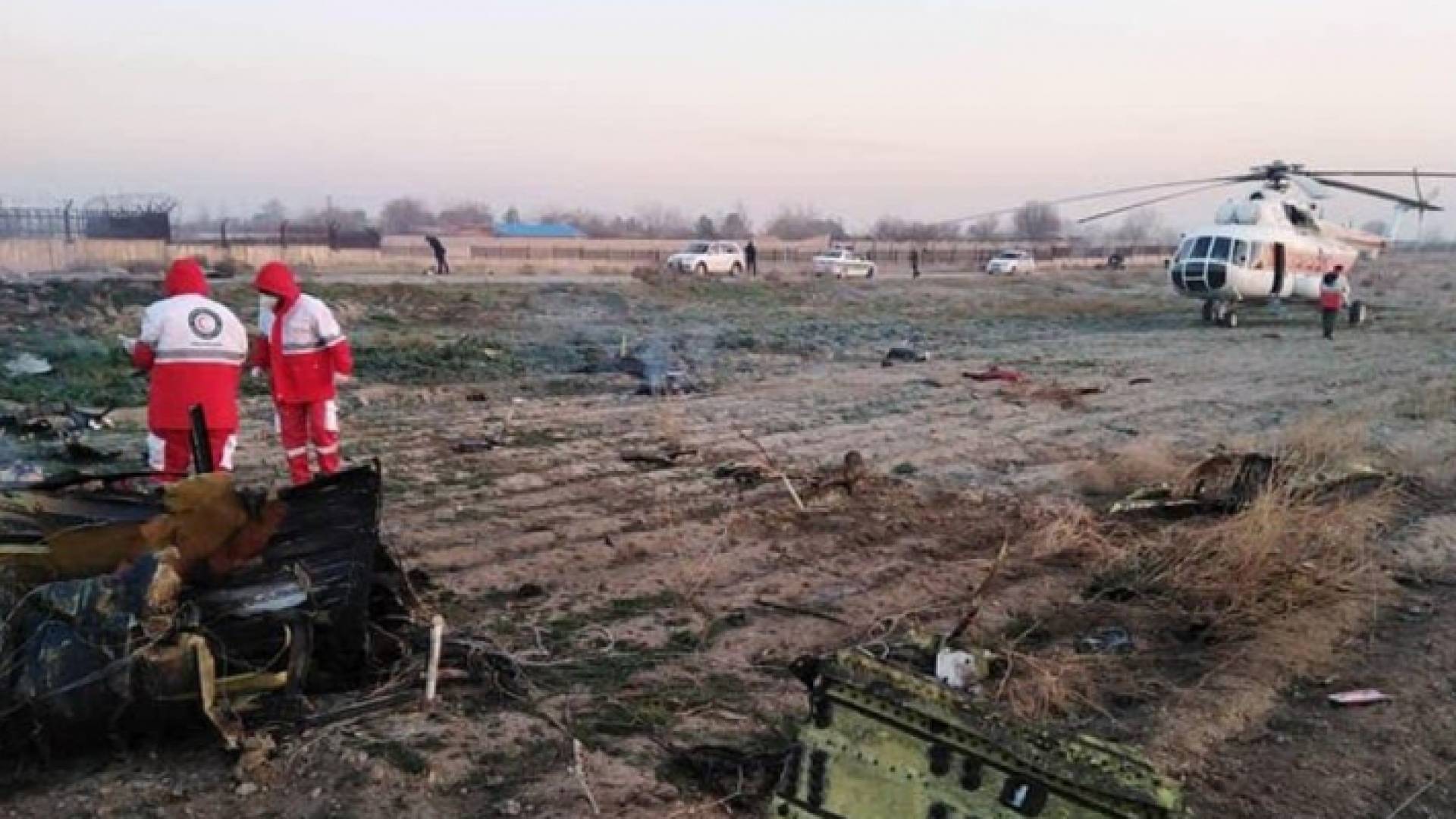 صورة من موقع تحطم الطائرة