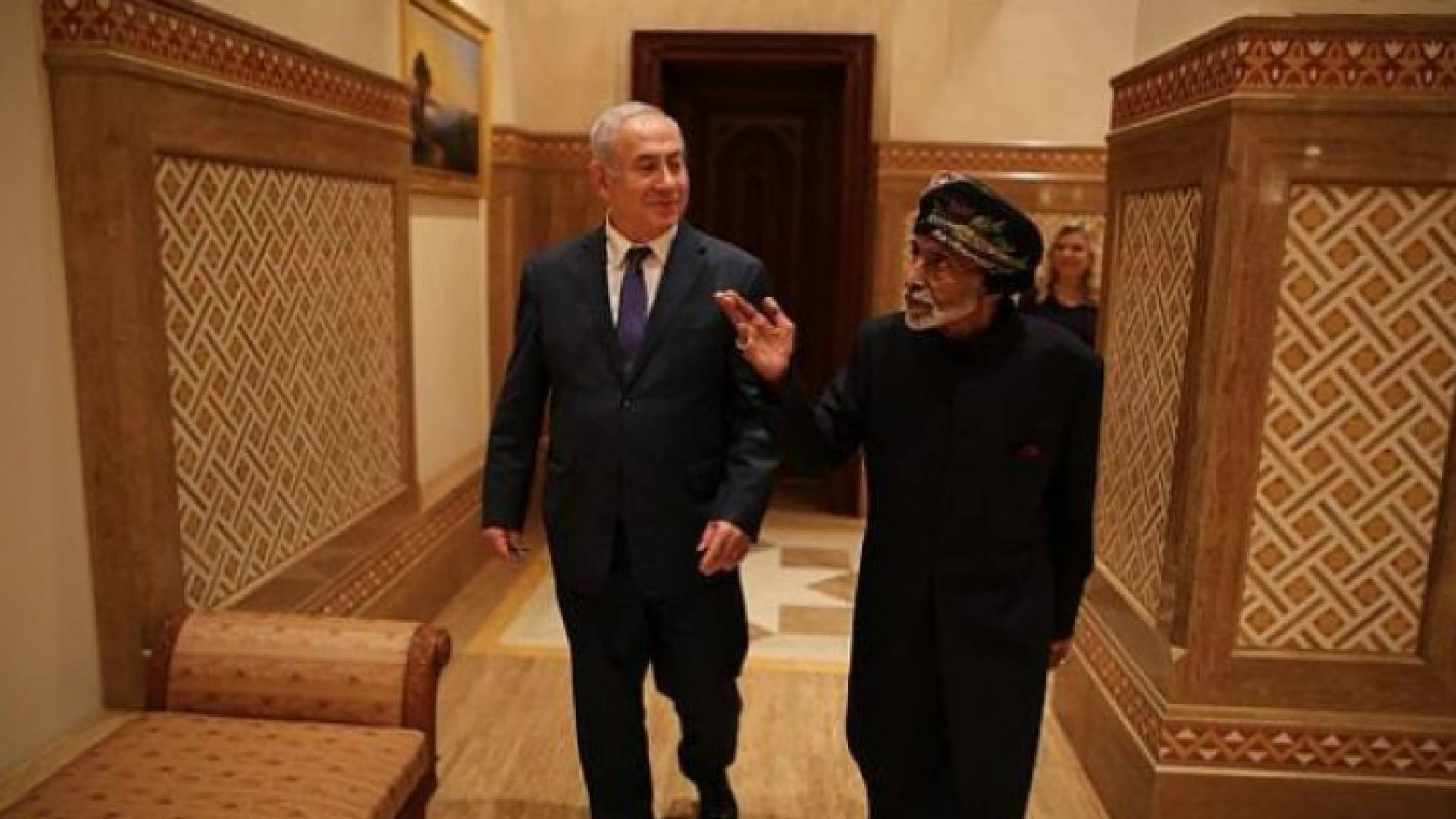 السلطان قابوس ونتنياهو - ارشيفية