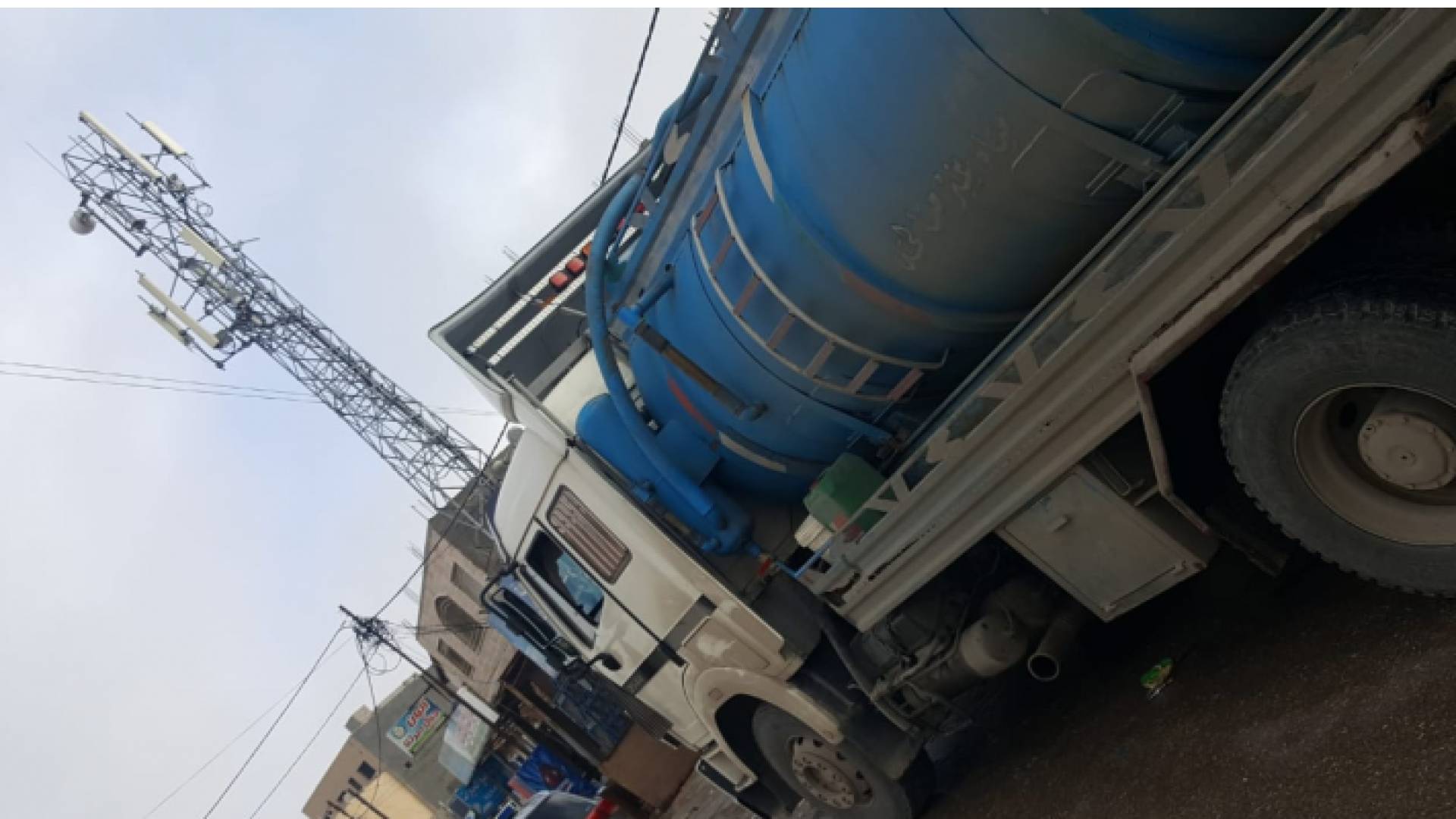 الصهريج الذي تم ضبطه