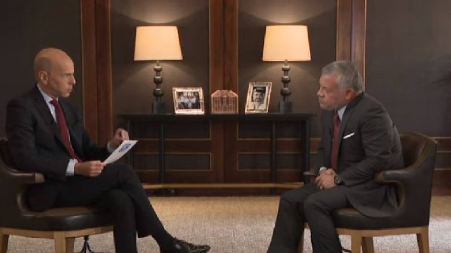 جانب من المقابلة الصحفية