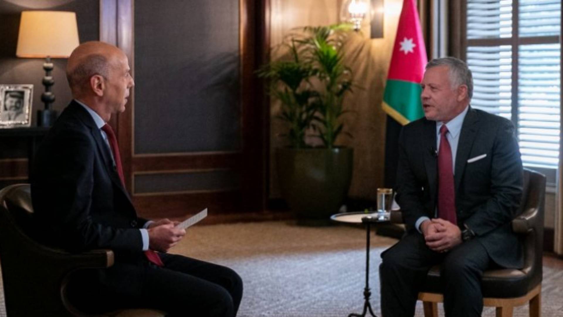 جانب من مقابلة جلالة الملك مع قناة فرانس 24