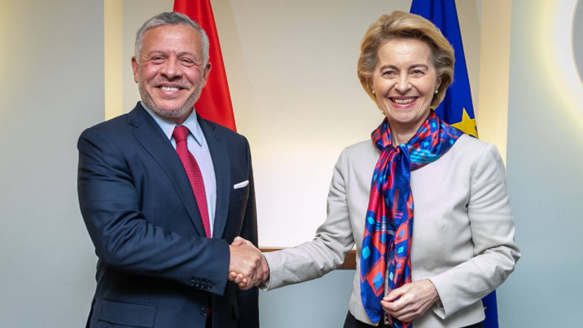 الملك مع رئيسة المفوضية الأوروبية