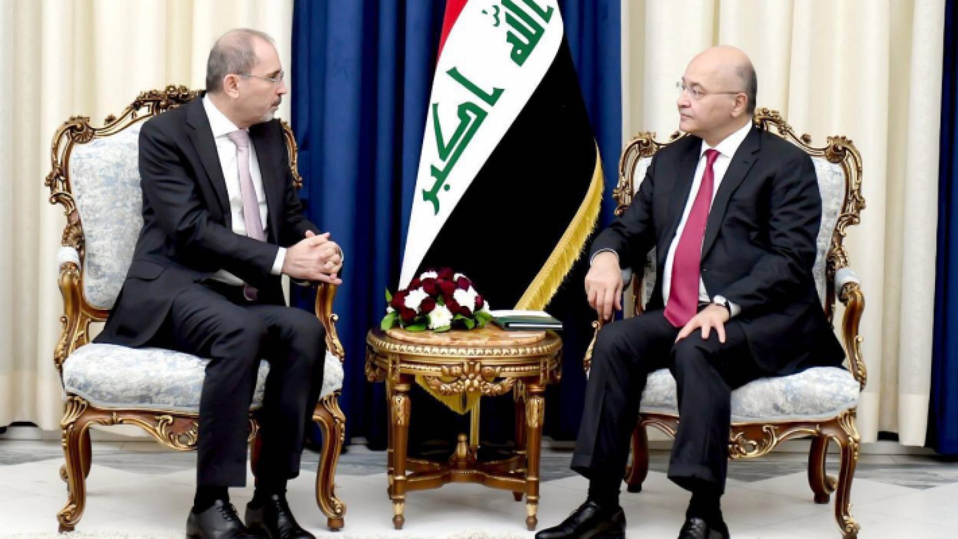 الصفدي ينقل رسالة من الملك الى الرئيس العراقي